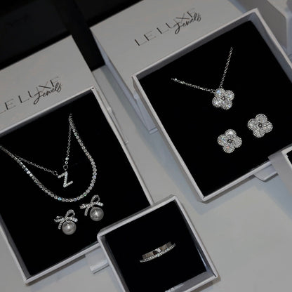 Silver | Clover Diamond Necklace