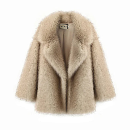 Neo Mint 2024 Winter Hot Fashion Girls Oversized Gradient Bontjas